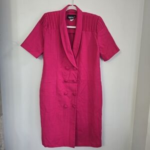 S.L. Fashions Bold Pink Dress USA Size 10